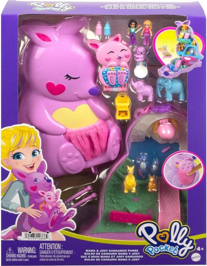 Polly Pocket: Mamá canguro y Joey. (Bolsa temática) Imagen del producto 