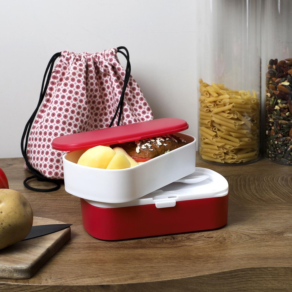 Rosa 3-teiliges Takeaway-Menü-Set