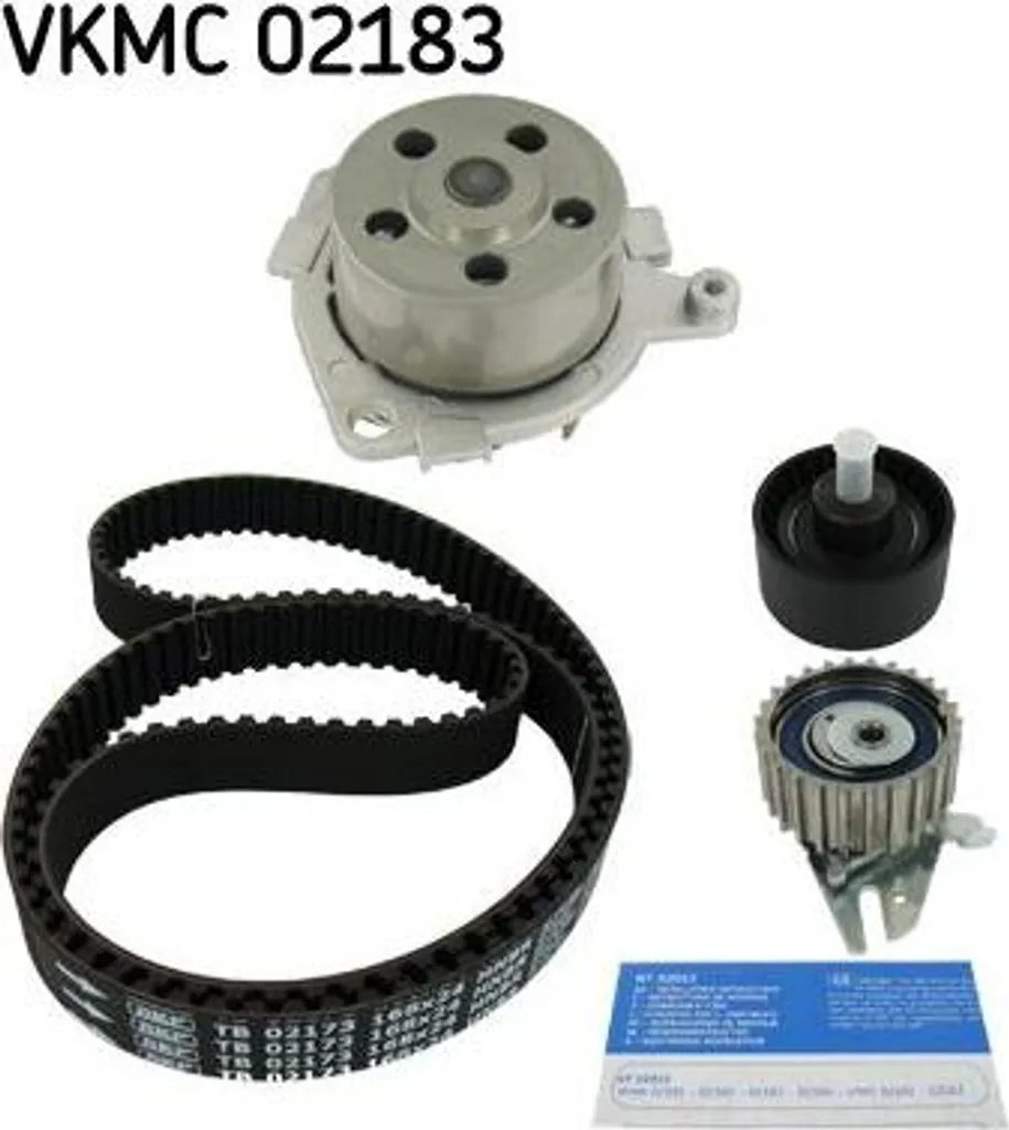 Kit Distribution SKF VKMC 02183 Haute Performance avec Pompe à Eau OE
