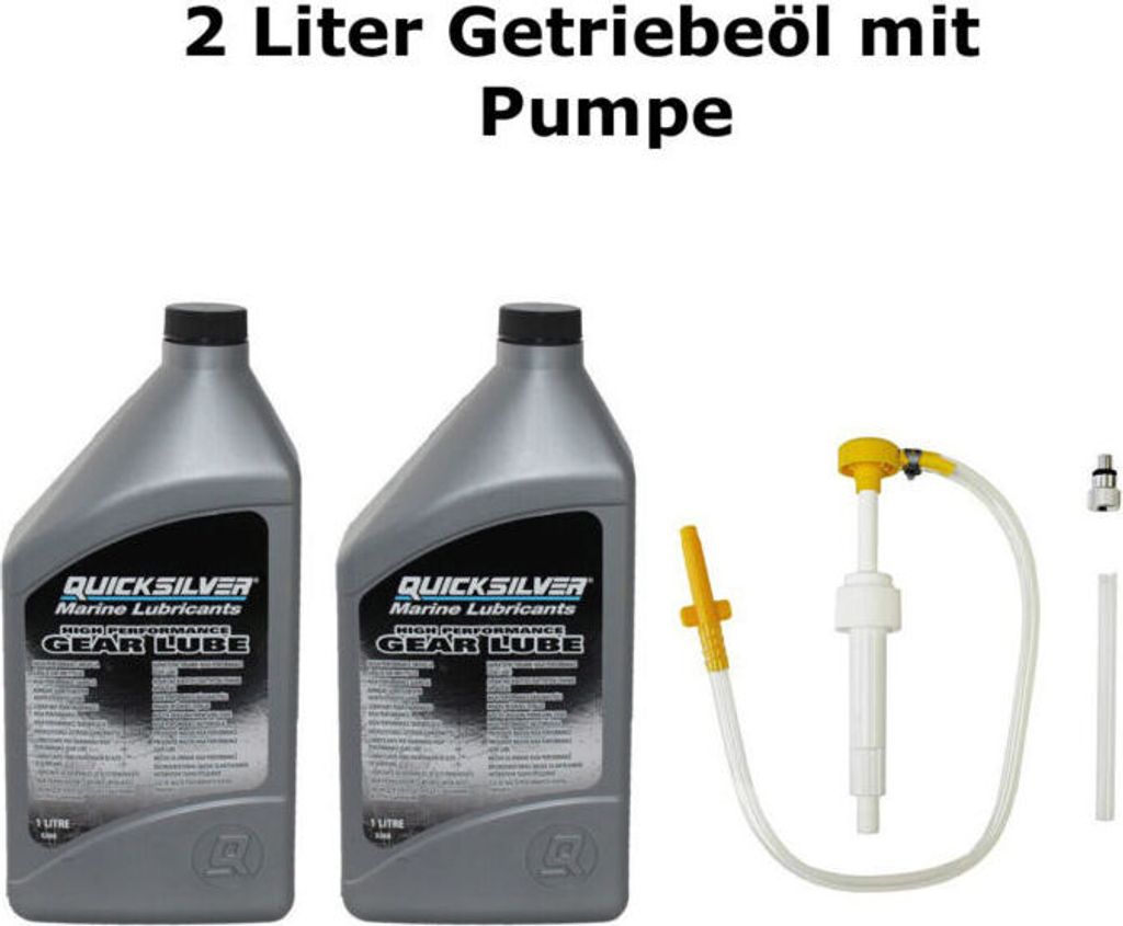 2 Liter Quicksilver Getriebeöl Z-Antrieb High Performance Produktbild 