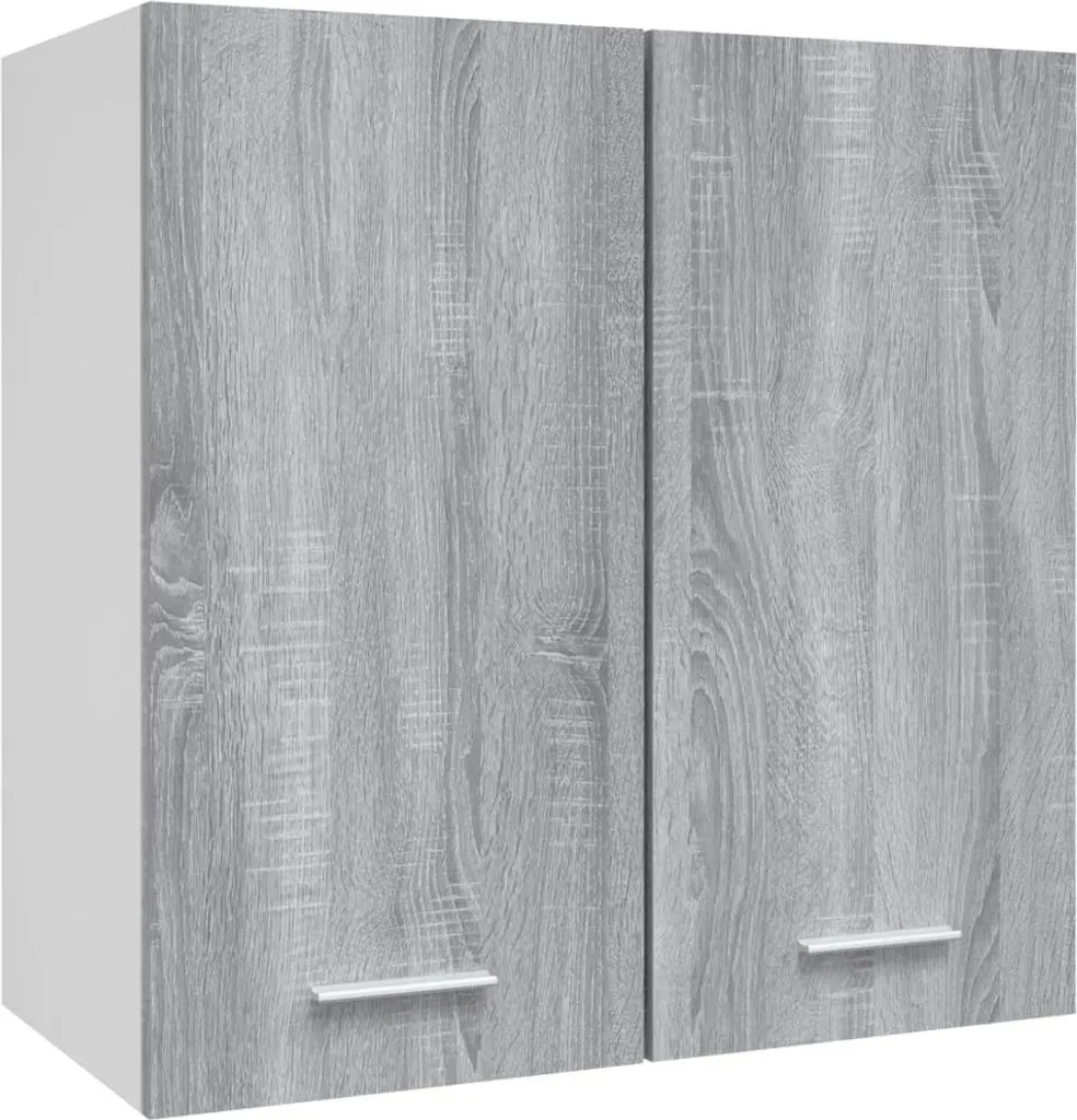 Armadietto a Muro Lyon Grigio Sonoma 60 cm - Arredo Minimalista Moderno