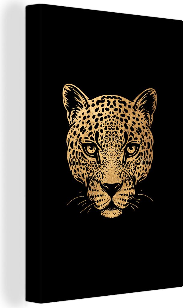 OneMillionCanvasses - Leinwandbilder - 90x140 cm, Panther - Bild - Tier, Wandbilder Kunstdruck Wanddekoration - Foto auf Leinwand - Gemälde auf ...