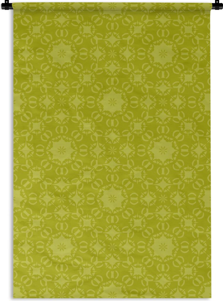 MuchoWow Wandteppich Wandbehang Kompass - Grün - Muster 120x180 cm Tapisserie Dekoration Wandtuch - Schlafzimmer - Dekorationen für das Haus