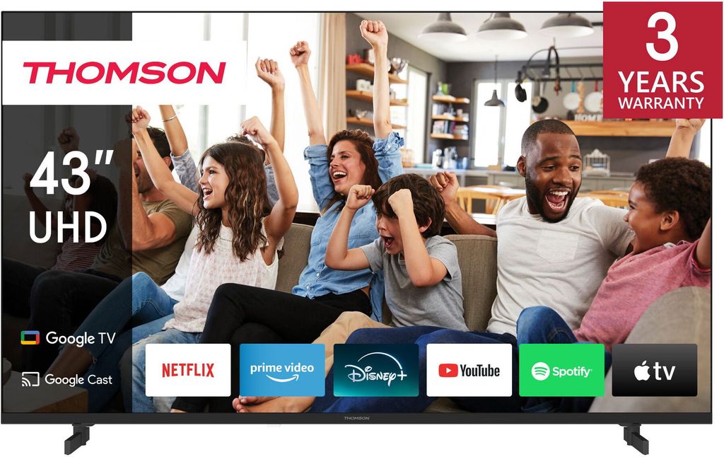 Thomson Q70 Smart TV 43" 4K Ultra HD LED Black 43UG4S14 Obrázek produktu 
