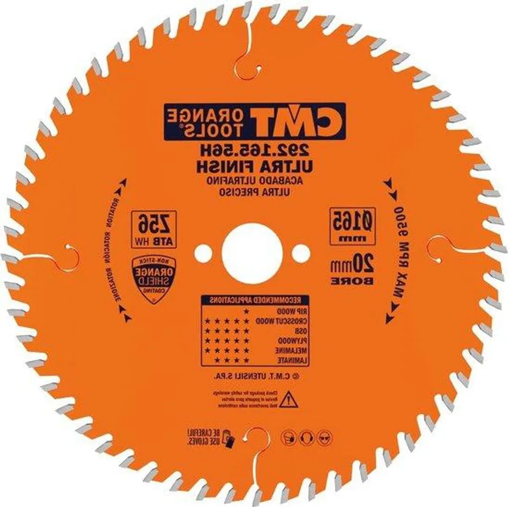 Lame de scie circulaire 165 x 2,2 mm ATB 15 degrés pour bois tendre