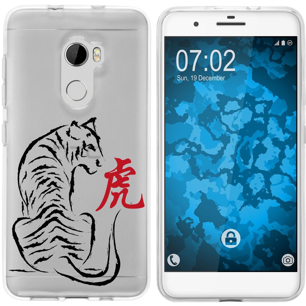 PhoneNatic Case kompatibel mit HTC One X10 Silikon-Hülle Tierkreis Chinesisch M3