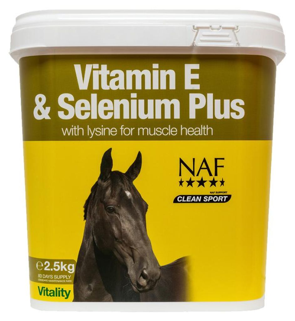 Vitamin E und Selen für die richtige Muskelfunktion von Pferden unter Stress Vitamin E und Selen plus