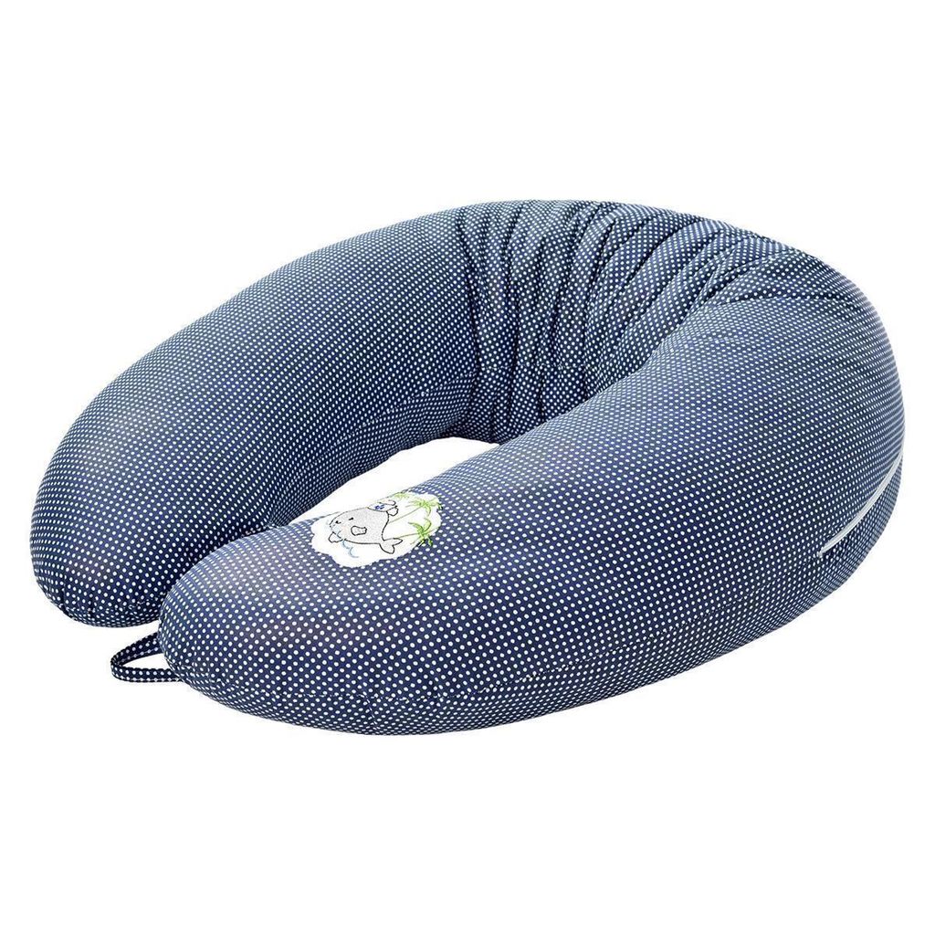 Stillkissen 170x30 cm mit Baumwollbezug - Schwangerschaftskissen, Seitenschläferkissen, Lagerungskissen - ergonomisch