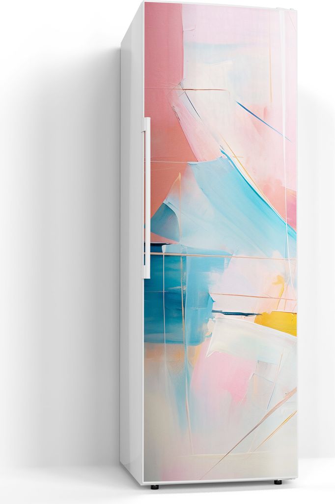 DEQORI Magnetmatte Kühlschrank beschreibbar 60x180 cm 'Choreografie der Farben' Magnetfolie