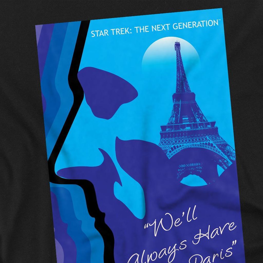 Star Trek - "The Next Generation Season 1 Episode 24" T-Shirt für Herren/Damen Uni TV9833 (XL) (Schwarz)