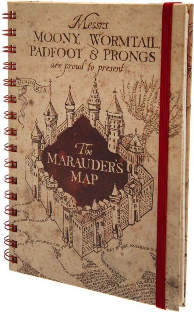 Harry Potter - Notizbuch, "Marauders Map", A5 TA4949 (Einheitsgröße) (Beige)