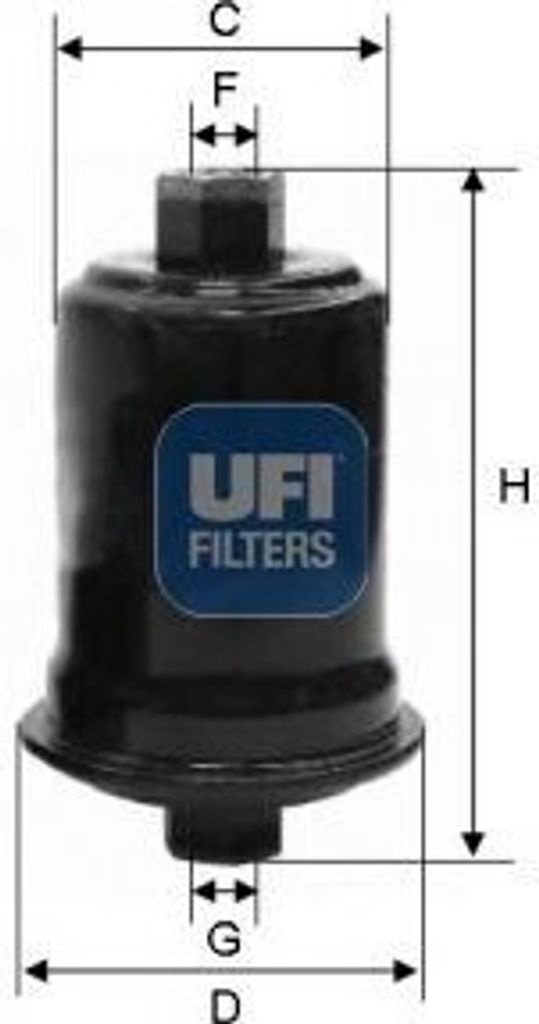 Kraftstofffilter UFI 31.556.00 für HYUNDAI H-1 / Starex MPV (A1) Filtereinsatz