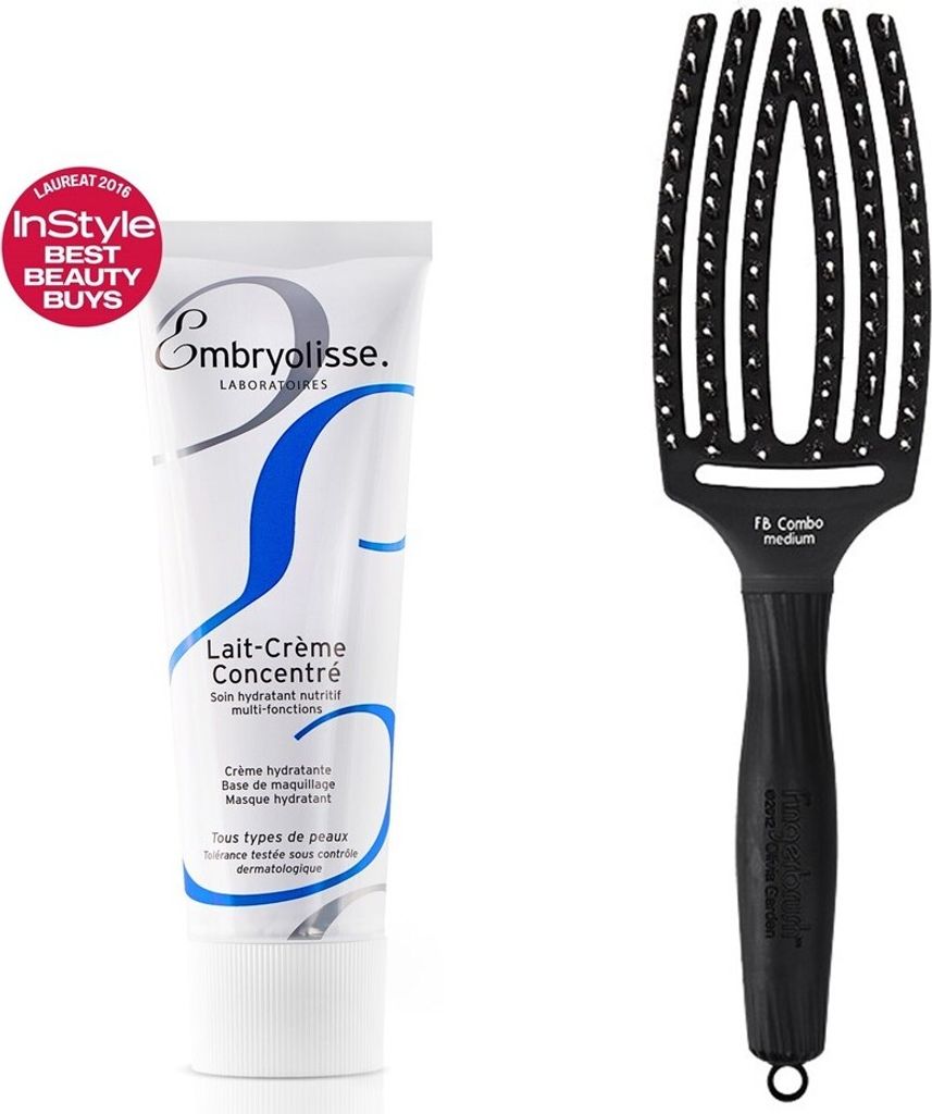 Embryolisse Lait Creme Concentre 75ml + Olivia Garden Finger Brush FB Combo Medium