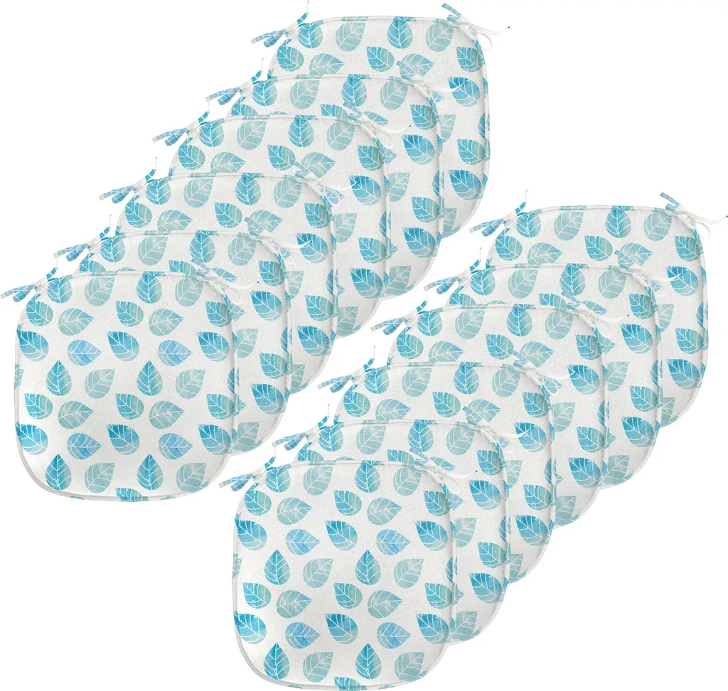 Coussin de Chaise Anti-Tache et Déperlant 40x40cm, Lot de 12 Feuilles