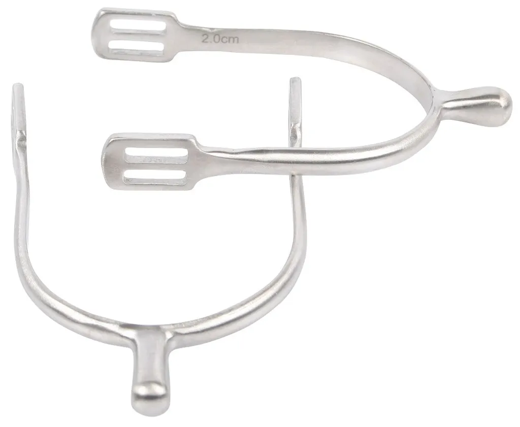 Éperons Inox Femme Harry's Horse Argent 20 pour Aide Précise et Douce
