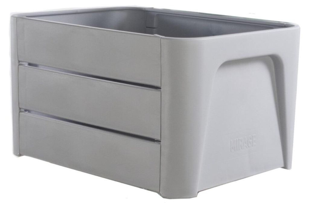 Basil Mirage Kiste Click 'n Crate grau 24l