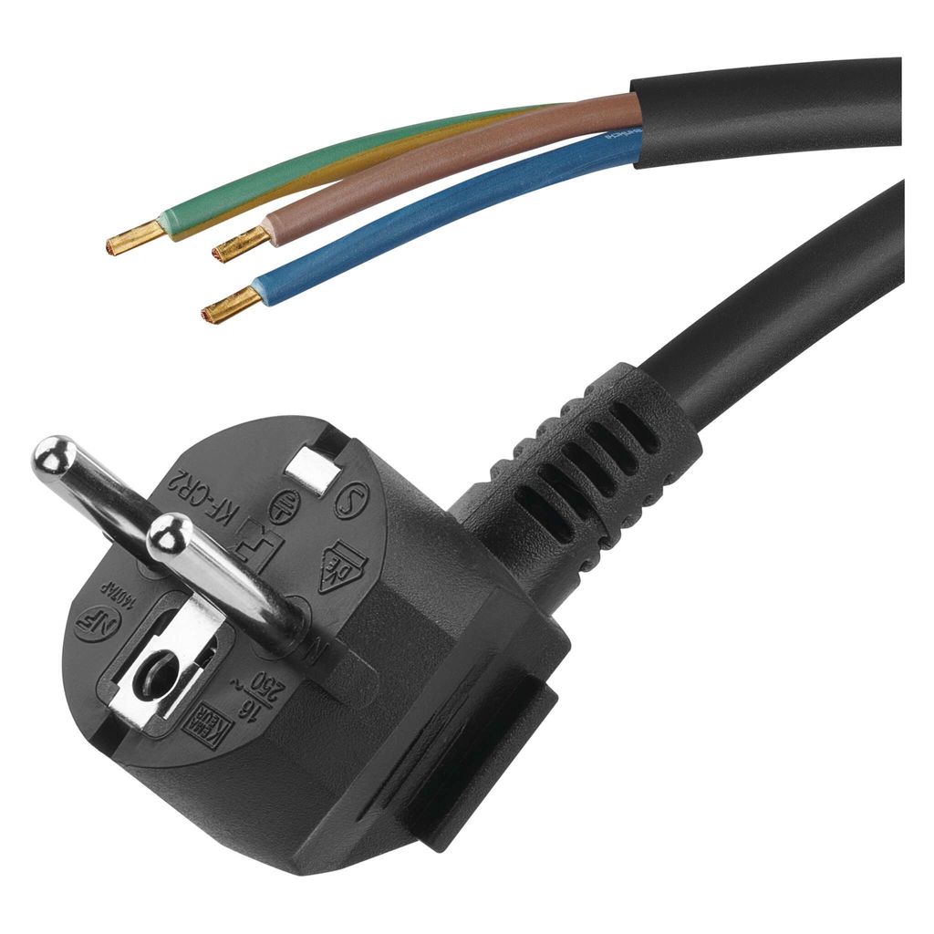 EMOS Flexo Cord - 3m 3x Draht Farbe wählen: Schwarz S18313