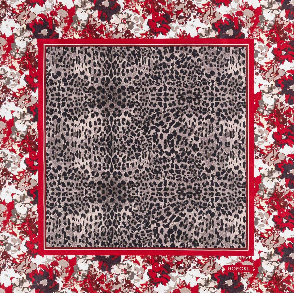 ROECKL Tuch Wild Gallery Scarf Multi Red braun