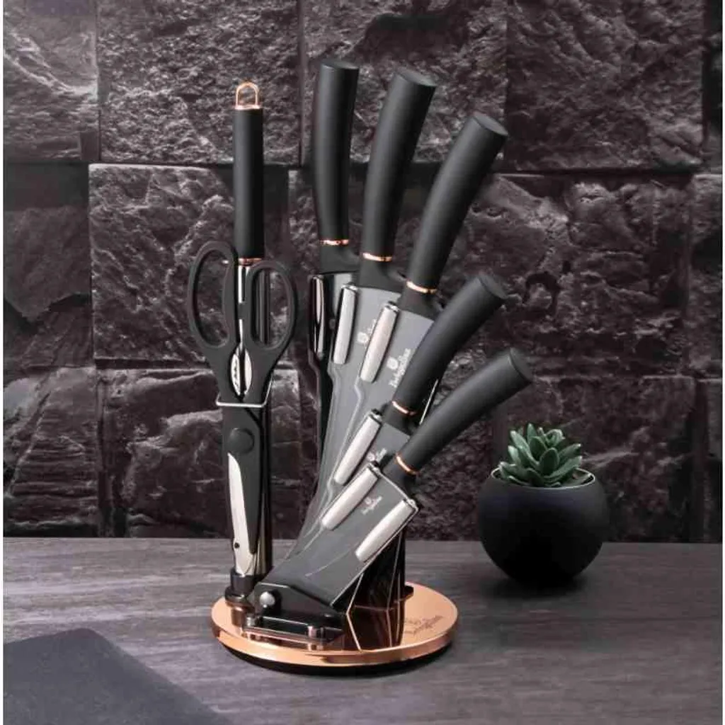 Set Coltelli Berlingerhaus BH-2421: 8 Pezzi Black Rose per la tua Cucina - 3