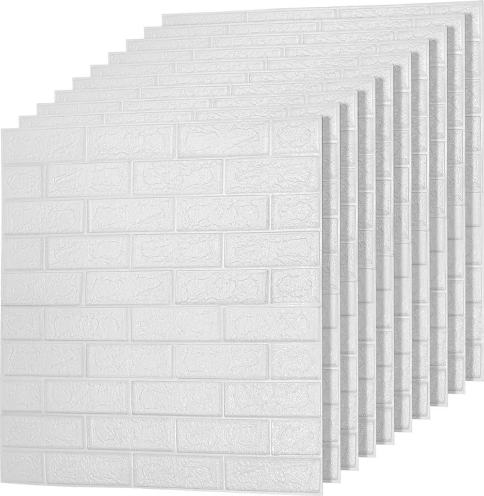 Pannelli 3D Morbidi Anticollisione TolleTour - 20 Pezzi Bianchi 70x77