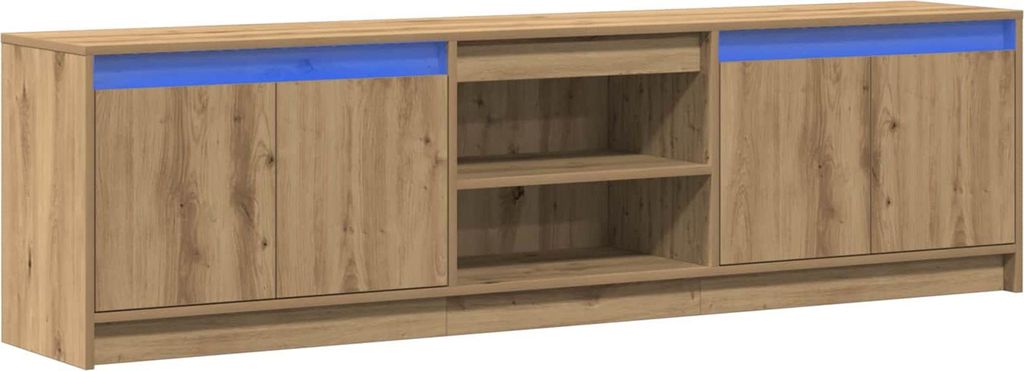 TV-Einheiten 2 pcs Braun 180 x 34 x 50 cm Holzwerkstoff