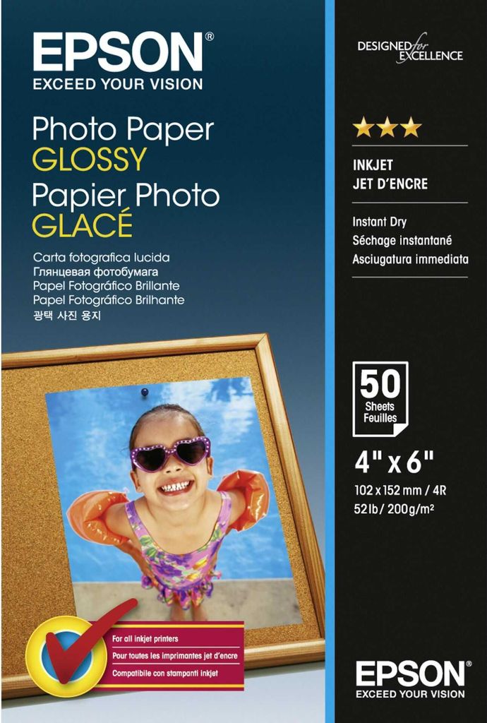 Epson - Glänzend - 102 x 152 mm - 200 g/m² - Carta Immagine del prodotto 