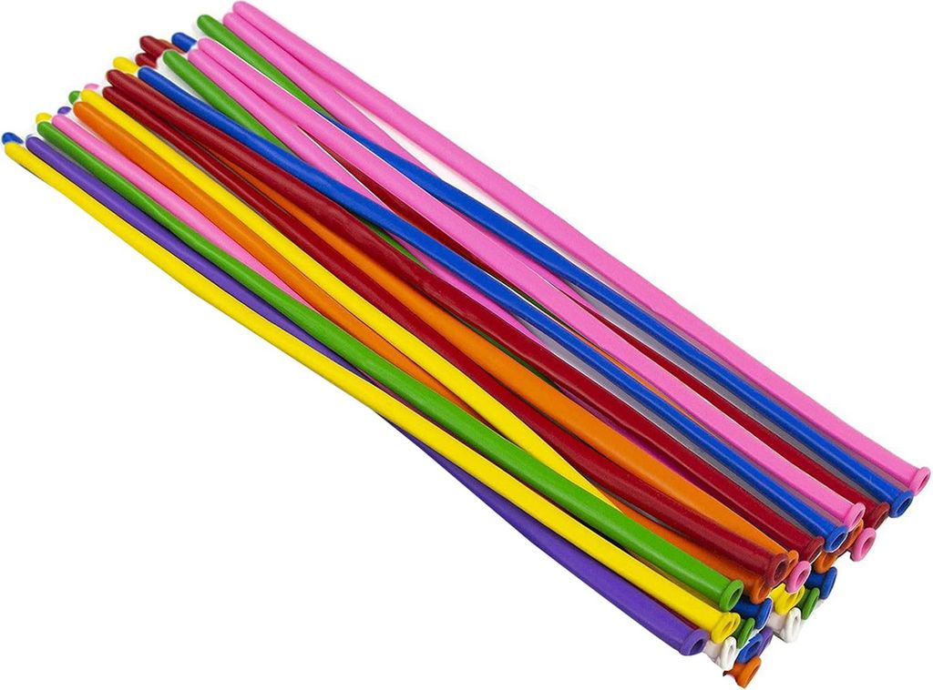 100 Stück lange Luftballons aus Latex, zum Verdrehen, Ballons zum Selbermachen, Tierherstellung, Kinderkarneval, Partyzubehör für Geburtstage, H...