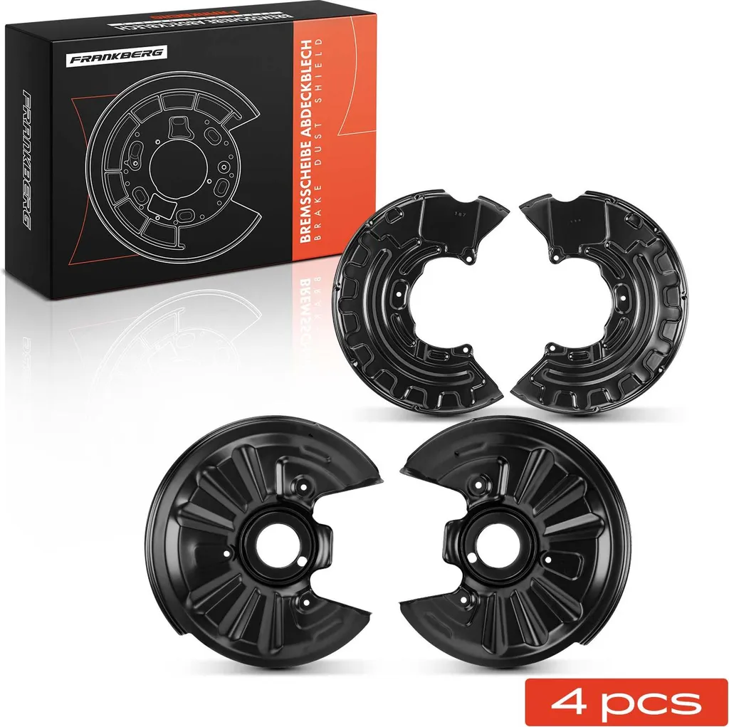 Frankberg 4x Tôles d'Ancrage de Frein pour VW Golf 6 Cabriolet 517