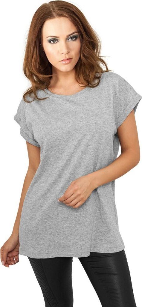 Urban Classics Kurzarm-T-Shirt für Frauen Vlony hellgrau XS