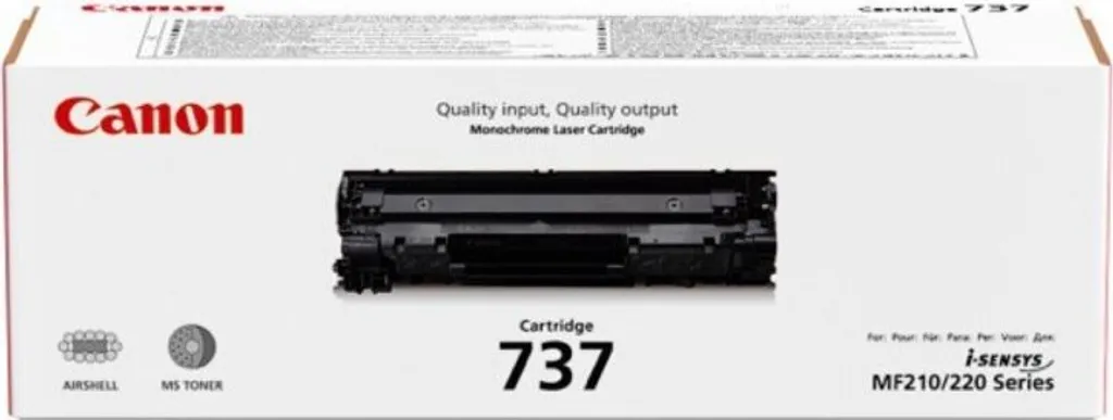 Cartouche de Toner 737 Noir Compatible pour Canon i-SENSYS MF211 MF212w