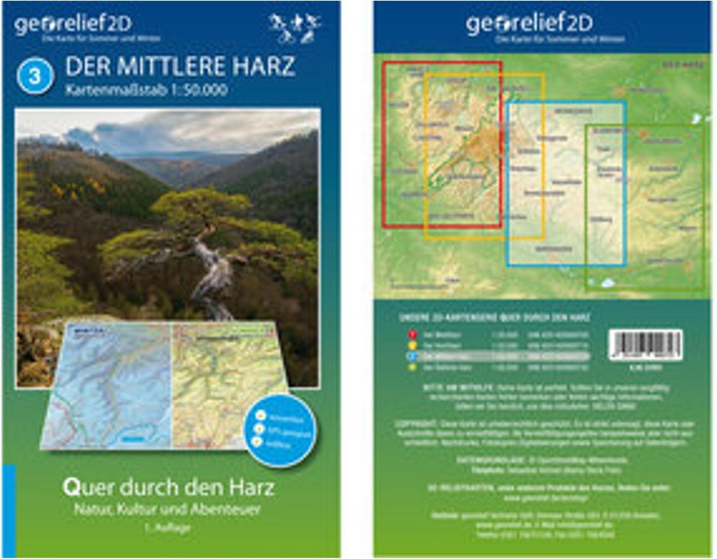 Wanderkarte Der Mittlere Harz 1:50.000