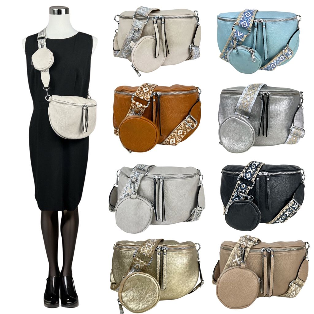 Umhängetasche Bauchtasche Handtasche Cross Body Bag 30cm Produktbild 4