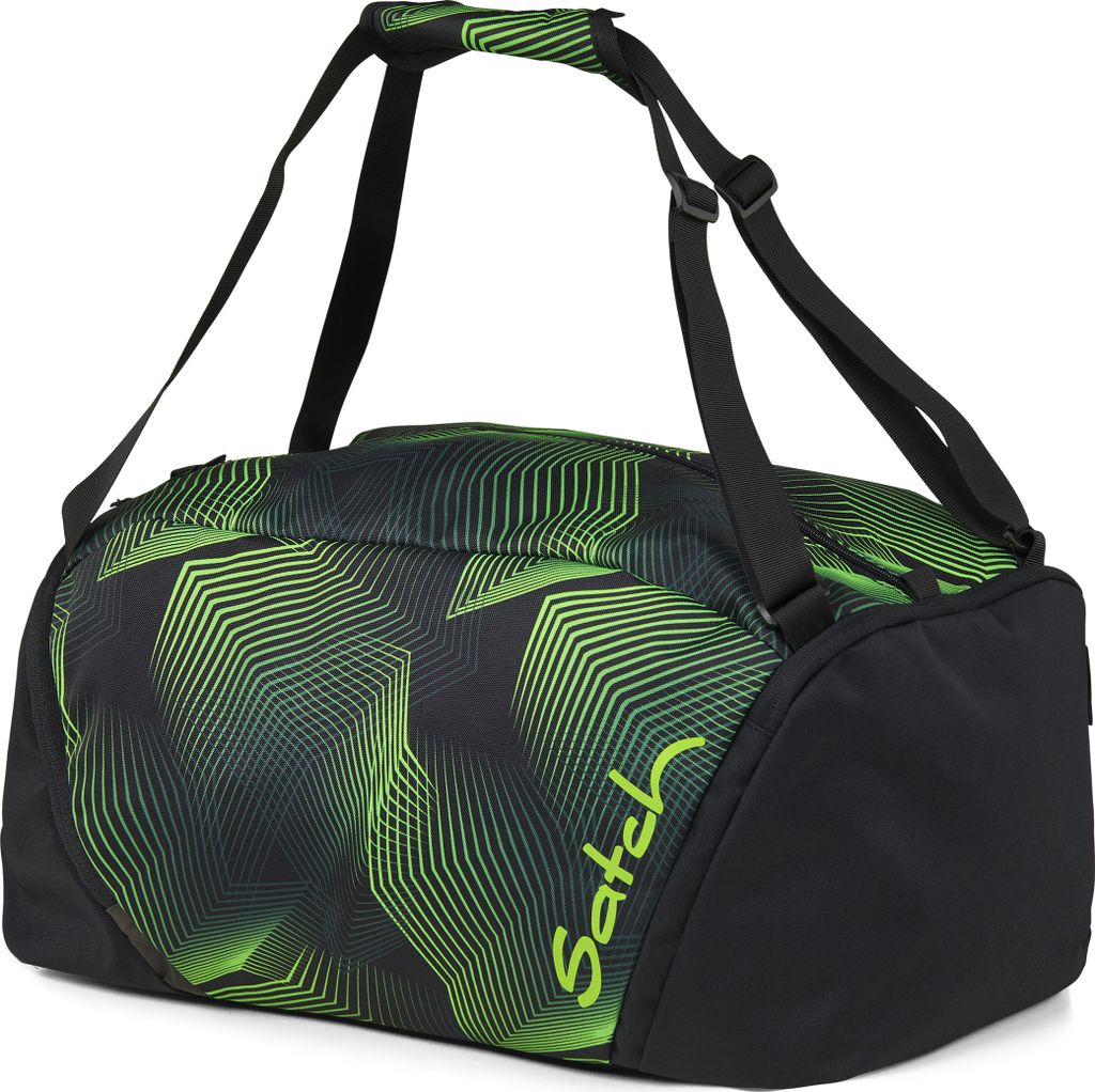 A studio shot of a duffel bag.