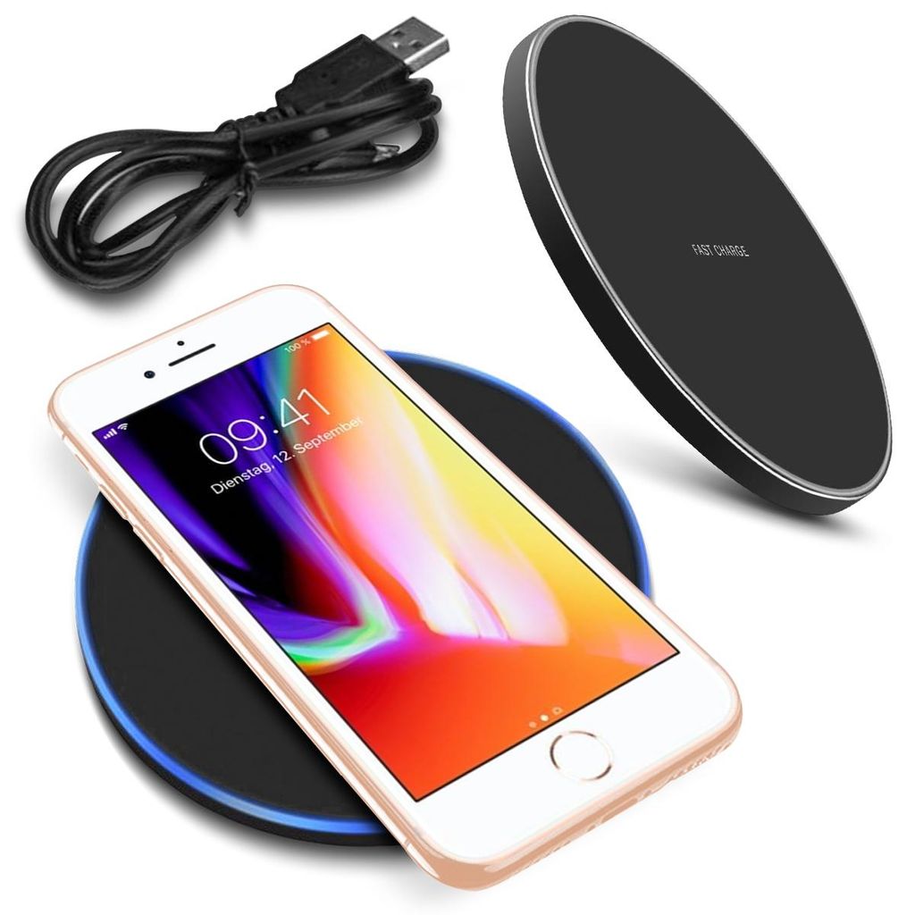 Ladegerät für Apple iPhone 8 Für QI Wireless Charger Produktbild 