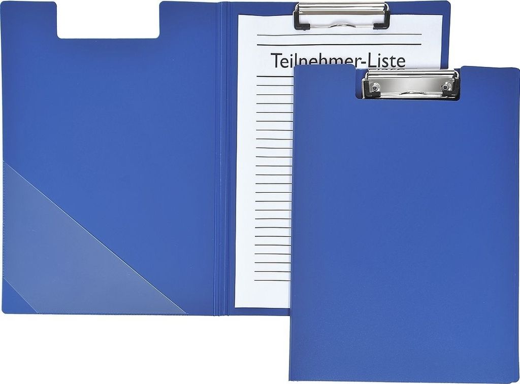 FSY Klemmbrett-Mappe, Standard, blau, 1 Stück
