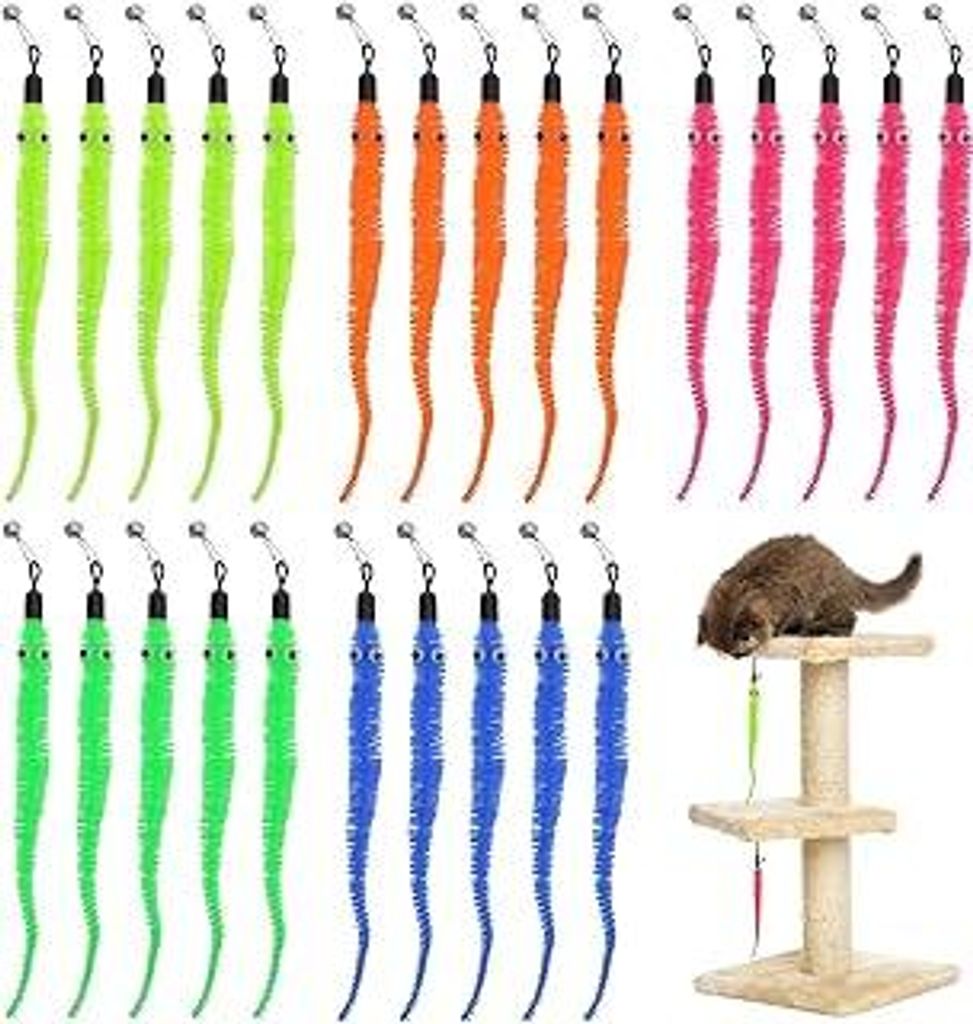 25 Stück Katzenspielzeug Cat Toy Interaktives Spielzeug Katze für Katzen Selbstbeschäftigung, Intelligente Hindernisvermeidung Unsere Nachhaltig...