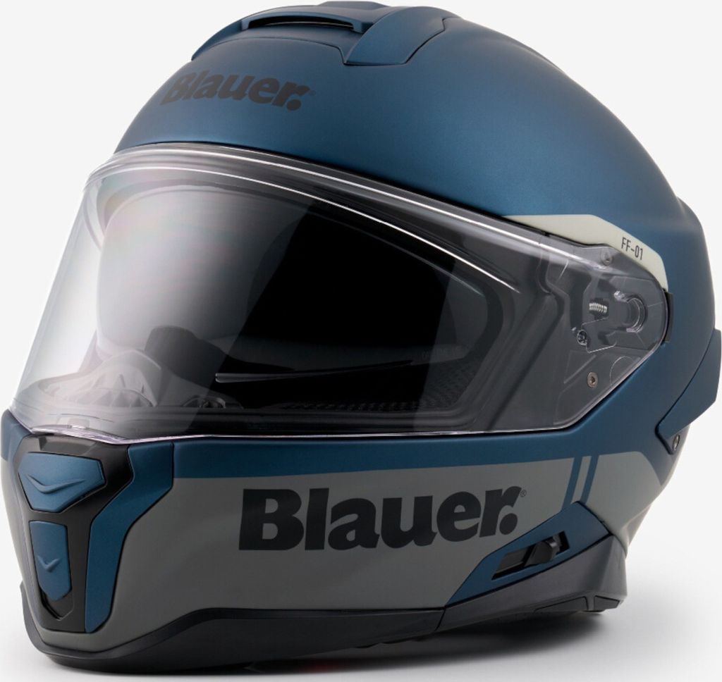 Blauer FF-01 Helm, blau matt, 2XL (62/64)