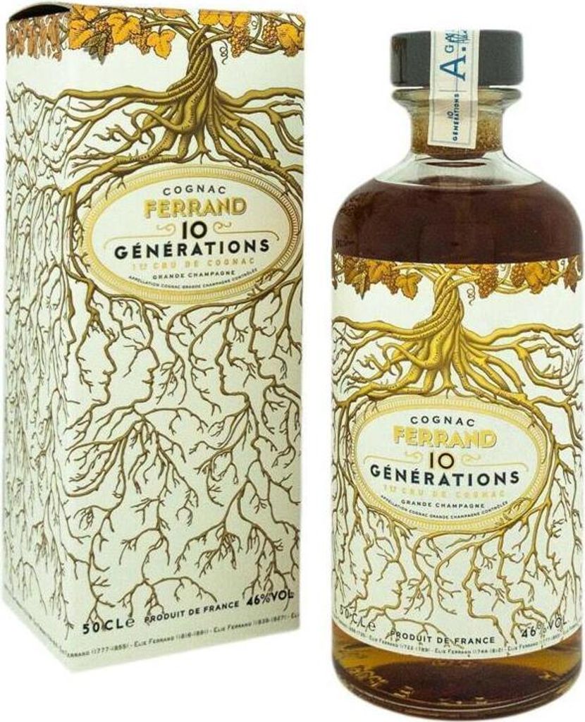 Pierre Ferrand 10 Generations Cognac + Box 500ml 46% Vol. Produktbild 