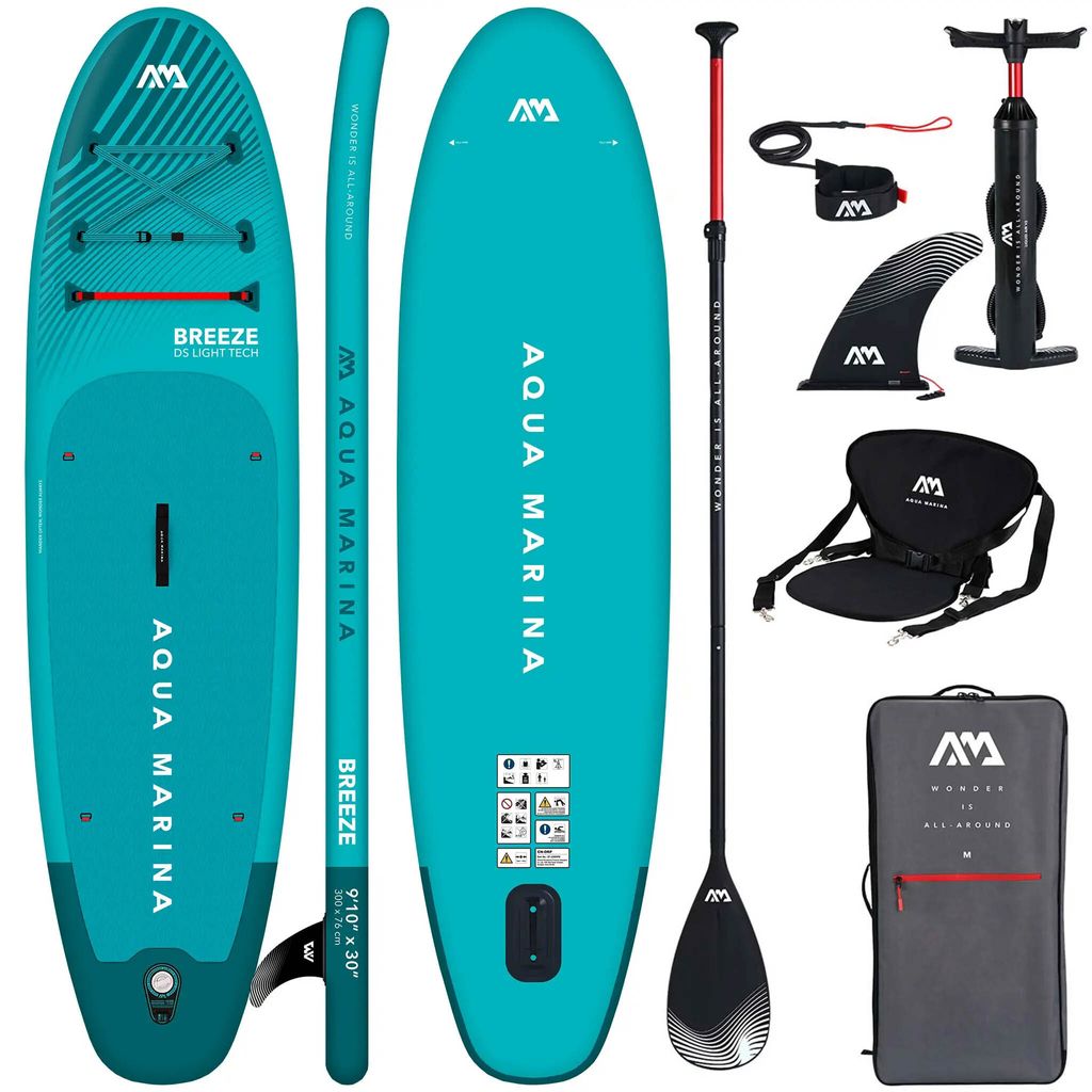 Aqua Marina Breeze 300cm BLUE SUP Board aufblasbar mit Kajaksitz
