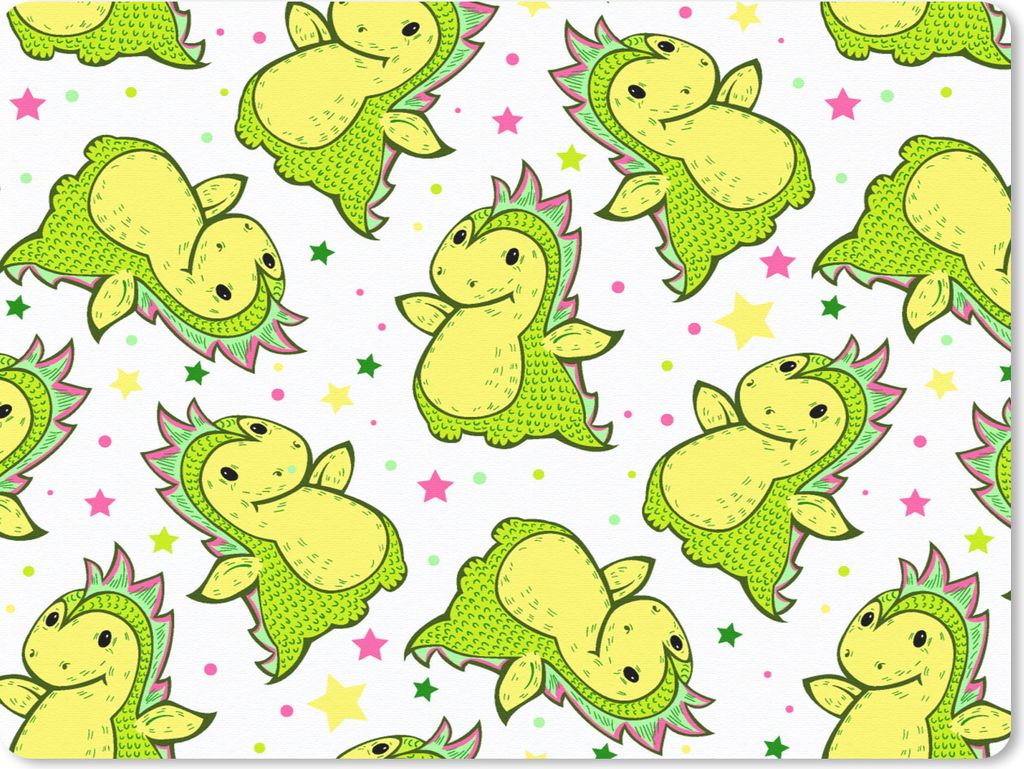 MuchoWow Mauspad Mousepad Drache - Junge - Sterne - Regenbogen - Design 23x19 cm - Mousepads - Maus Mat - Pad - Mausunterlage - Schreibtischunter...