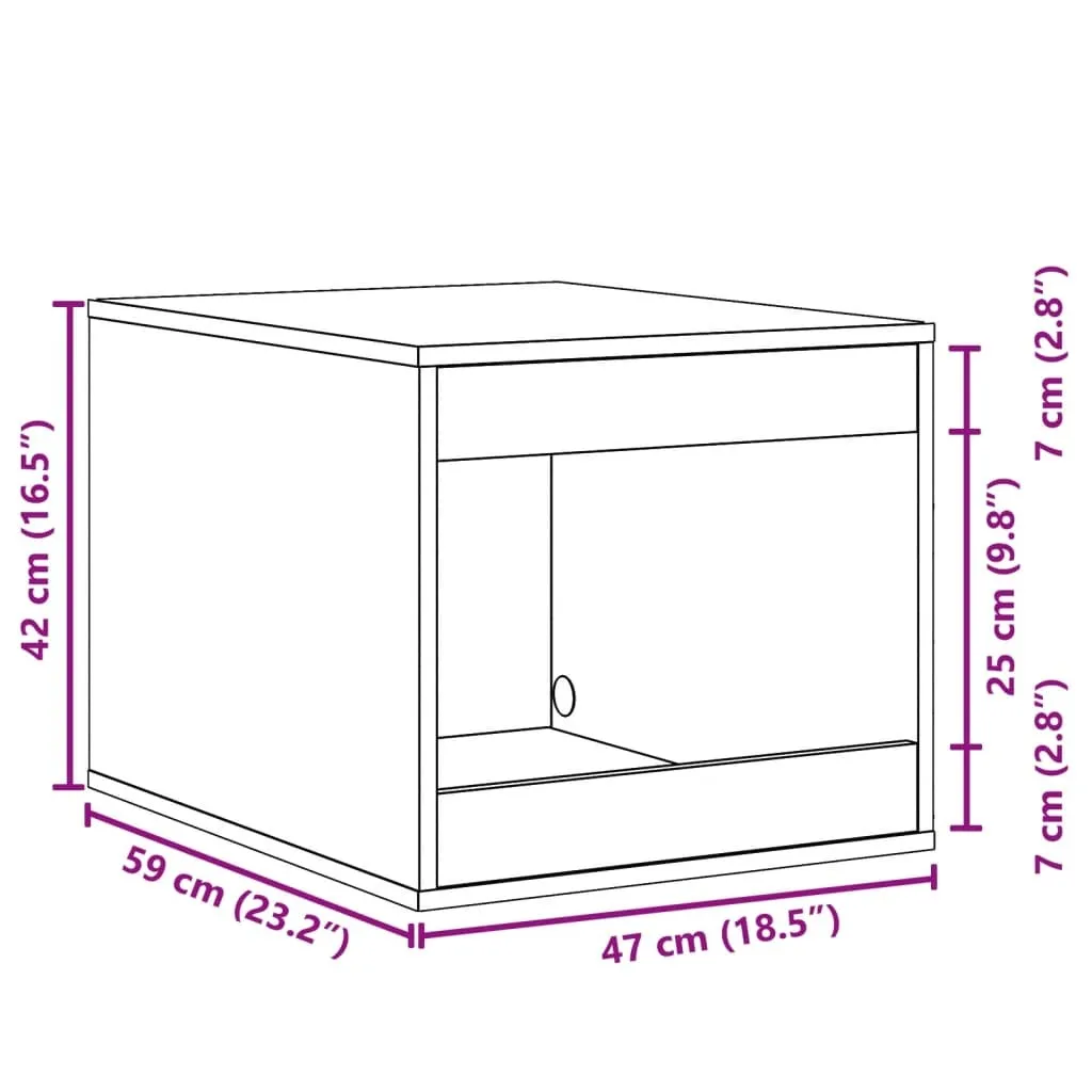 Cesta Portabiancheria Bianca Legno 47x59x42 cm - Design Moderno - 9