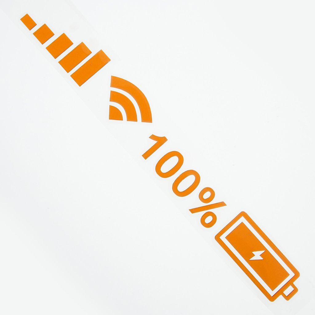 Reflektierender Stoßstangenaufkleber Reflektierendes gelbes Rechteck WIFI-Signalmuster Reflektierende Autosticker Personalisierte Dekoration