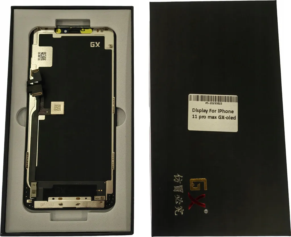 Écran OLED GX pour iPhone 11 Pro Max A2161 A2218 A2220 Noir Premium