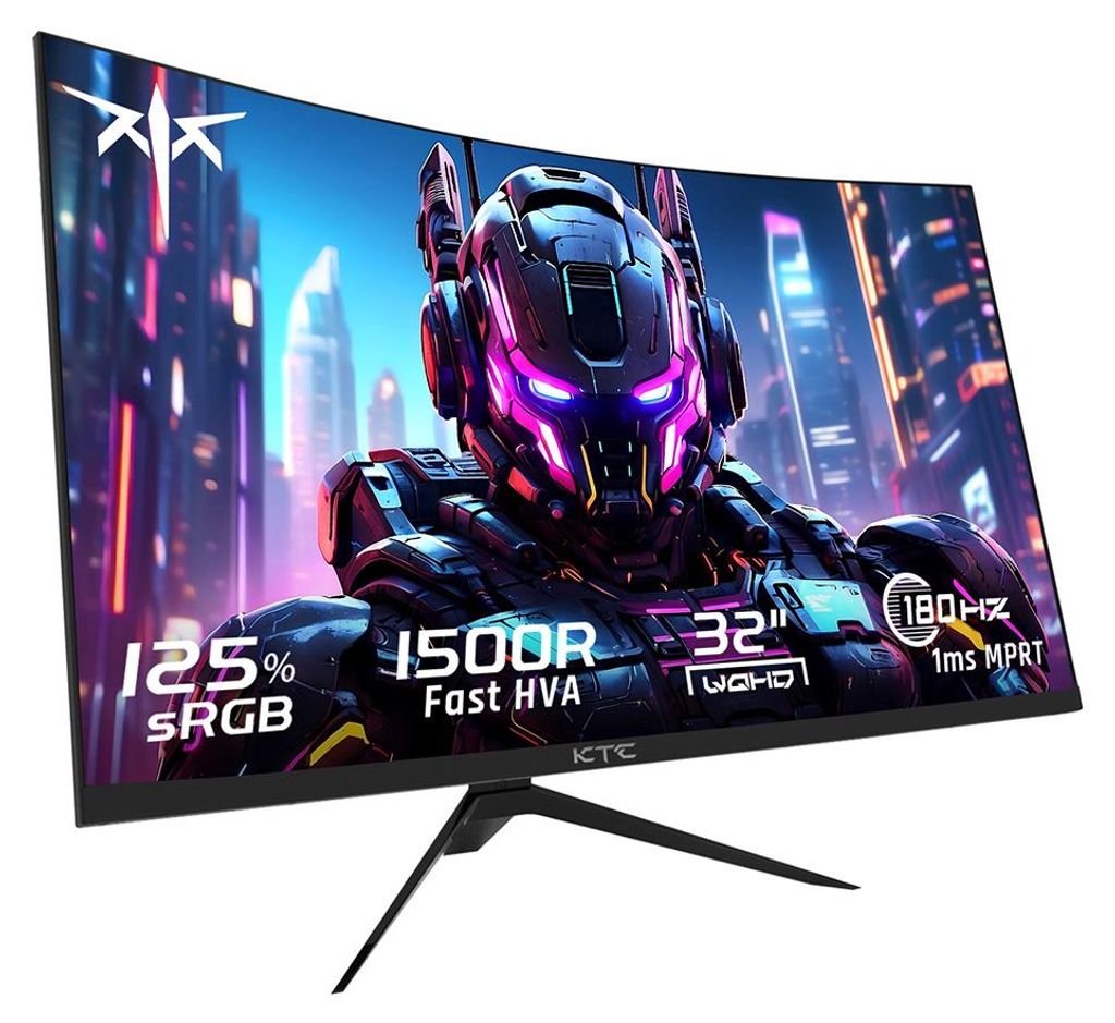 KTC H32S17 32 Zoll Curved Gaming Monitor QHD 180Hz 1ms Produktbild 