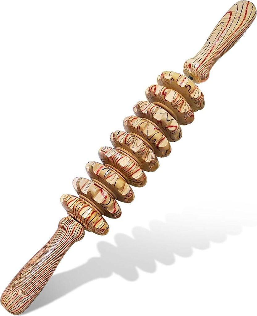 Massagegerät aus Holz, Handroller, Triggerpunkt-Massagestab Produktbild 