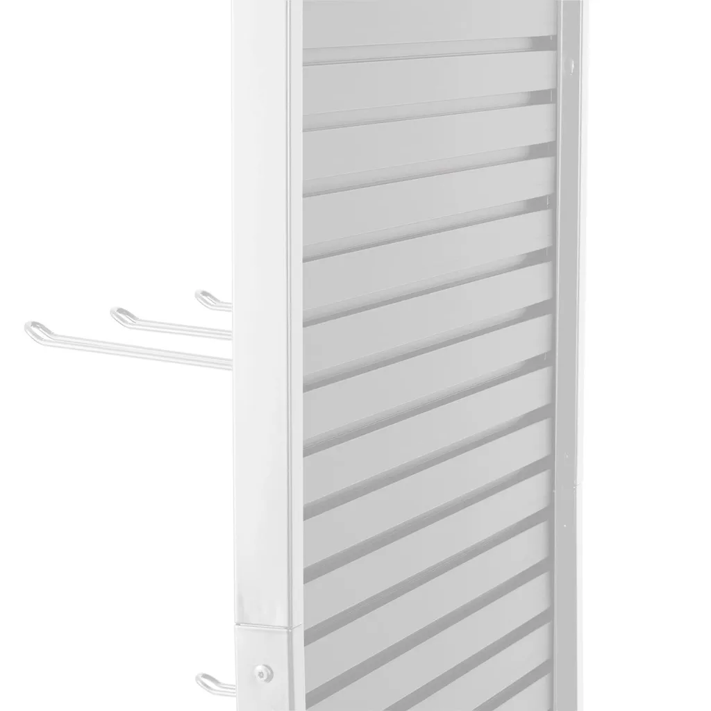 Support roulant métal blanc 600 mm ultra résistant avec roues pivotantes - 3