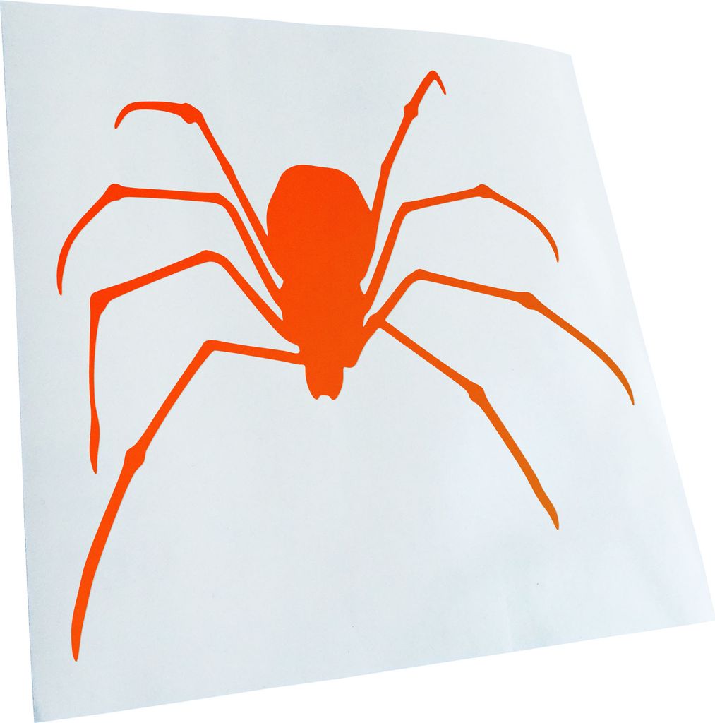 hauptsachebeklebt Kiwistar - Autoaufkleber - Spinne Spider Silhouette 2 Heckscheibe - Aufkleber für Auto Kfz Fahrrad, LKW, Truck Mofa