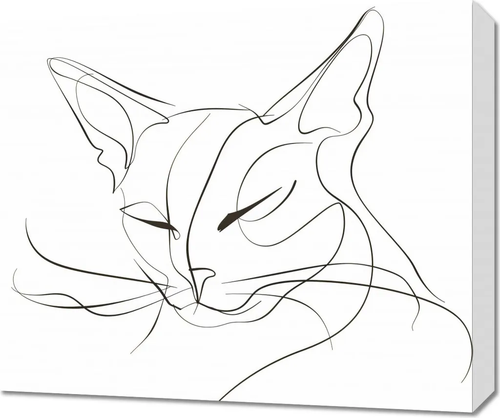Décoration Murale Chat 60x50 cm - Idée Cadeau Originale Style Moderne