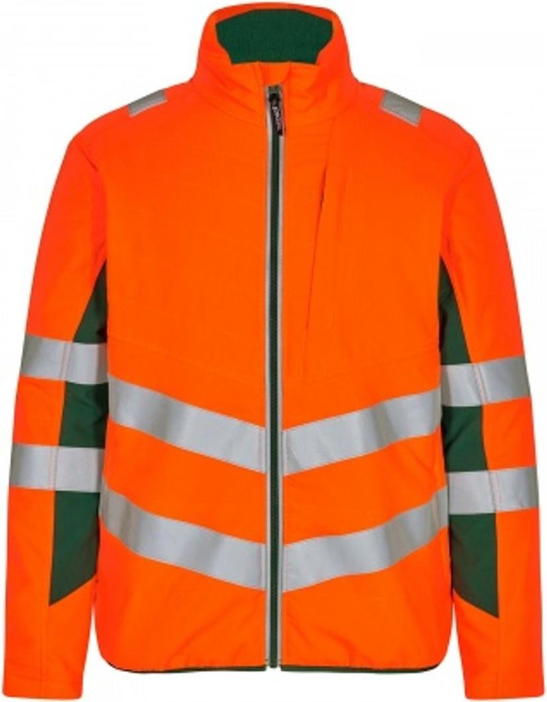 F. Engel Safety Stepp-Innenjacke, Orange/Grün, Gr. M Produktbild 