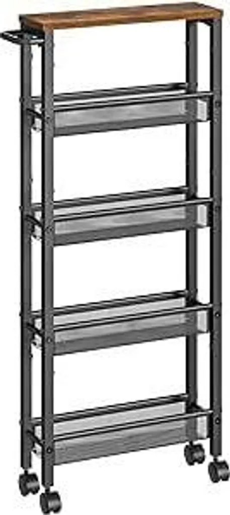 Rangement d'appoint gain de place 13 cm de large pour petits espaces